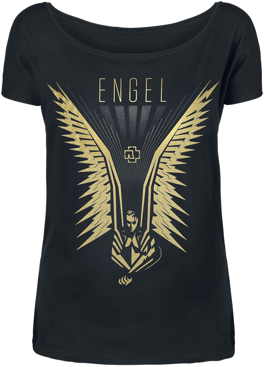 T-Shirt Manches courtes  de Rammstein - Wings - S à XL - pour Femme - noir - Rammstein