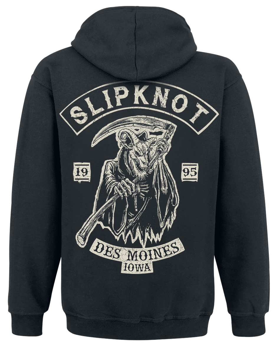 Sweat-shirt à capuche  de Slipknot - Goat Reaper - S à L - pour Homme - noir - Slipknot - View 2