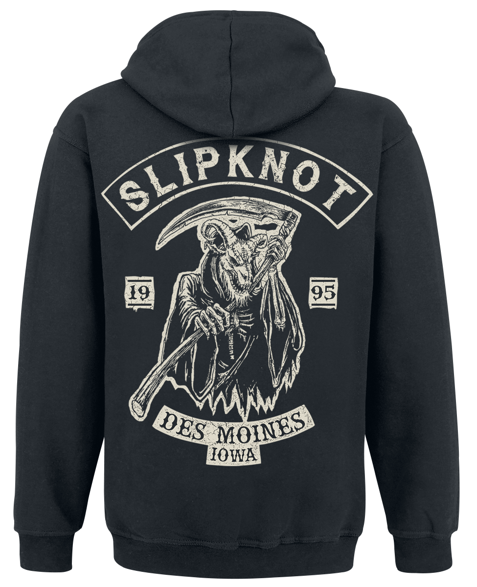 Sweat-shirt à capuche  de Slipknot - Goat Reaper - S à XXL - pour Homme - noir - Slipknot - View 2