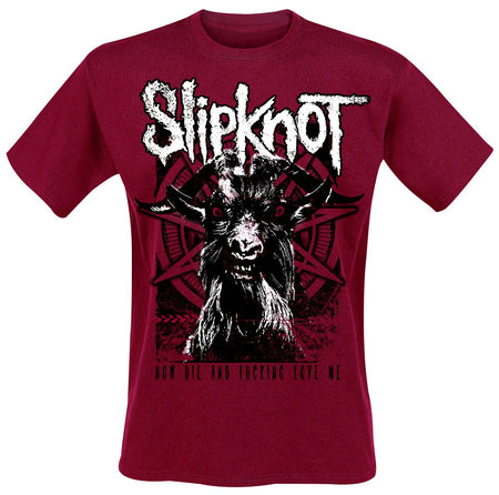 T-Shirt Manches courtes  de Slipknot - Goat - S à XXL - pour Homme - rouge - Slipknot