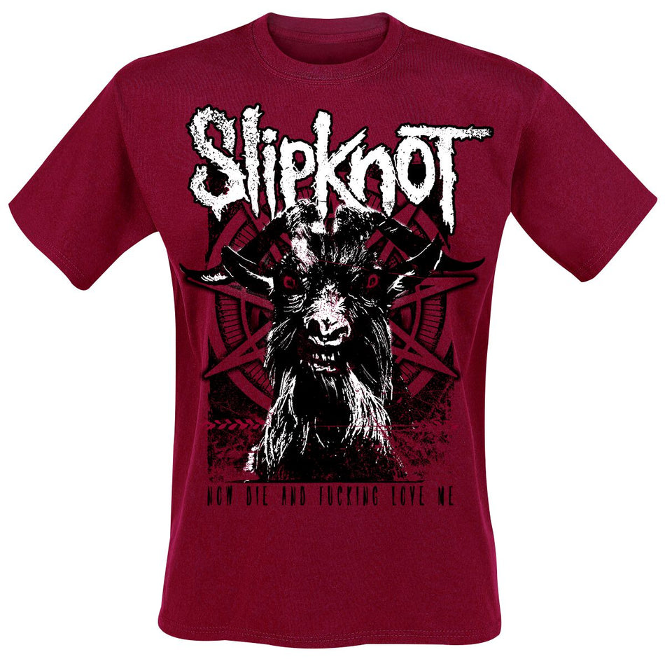T-Shirt Manches courtes  de Slipknot - Goat - S à XXL - pour Homme - rouge - Slipknot