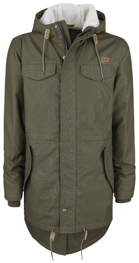 Manteau d'hiver  de Brandit - Parka Doublée Marsh Lake - S à XXL - pour Homme - olive - Brandit
