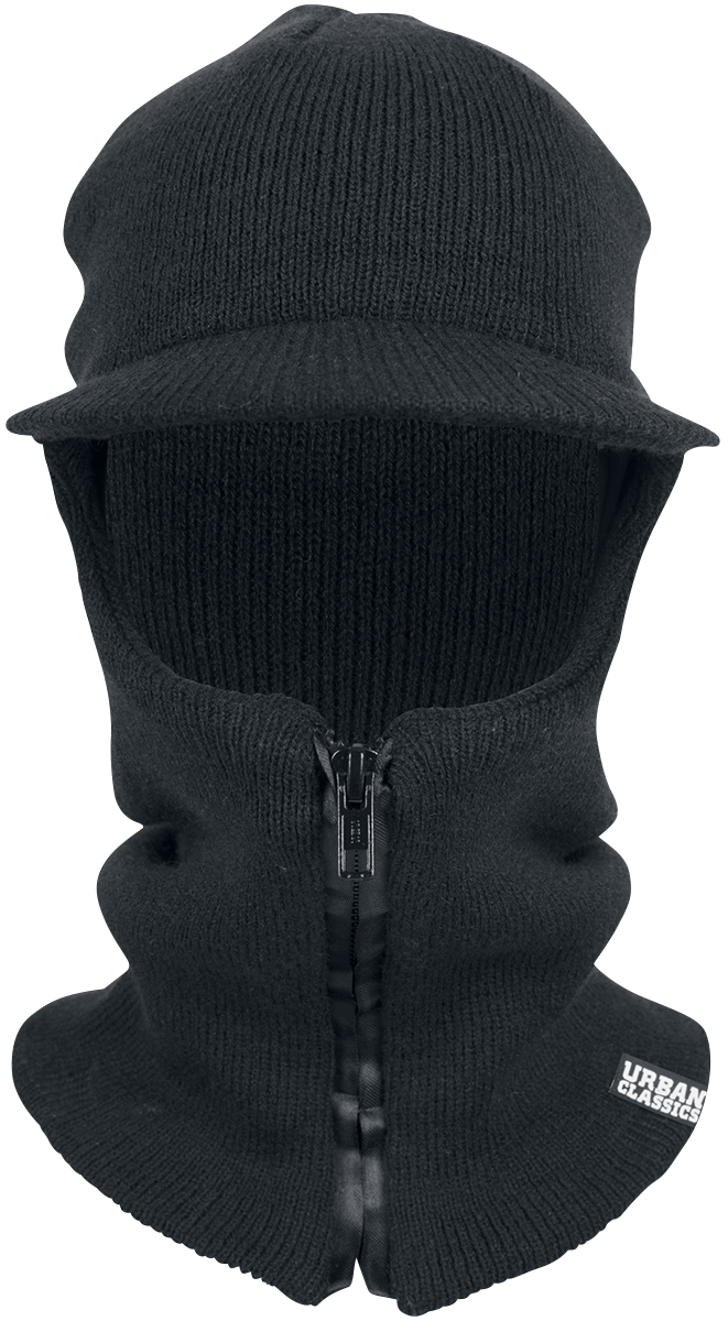 Bonnet  de Urban Classics - Cagoule Zippée Avec Visière - pour Unisexe - noir - Urban Classics - View 2