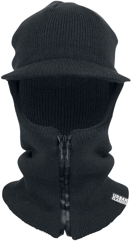 Bonnet  de Urban Classics - Cagoule Zippée Avec Visière - pour Unisexe - noir - Urban Classics - View 2
