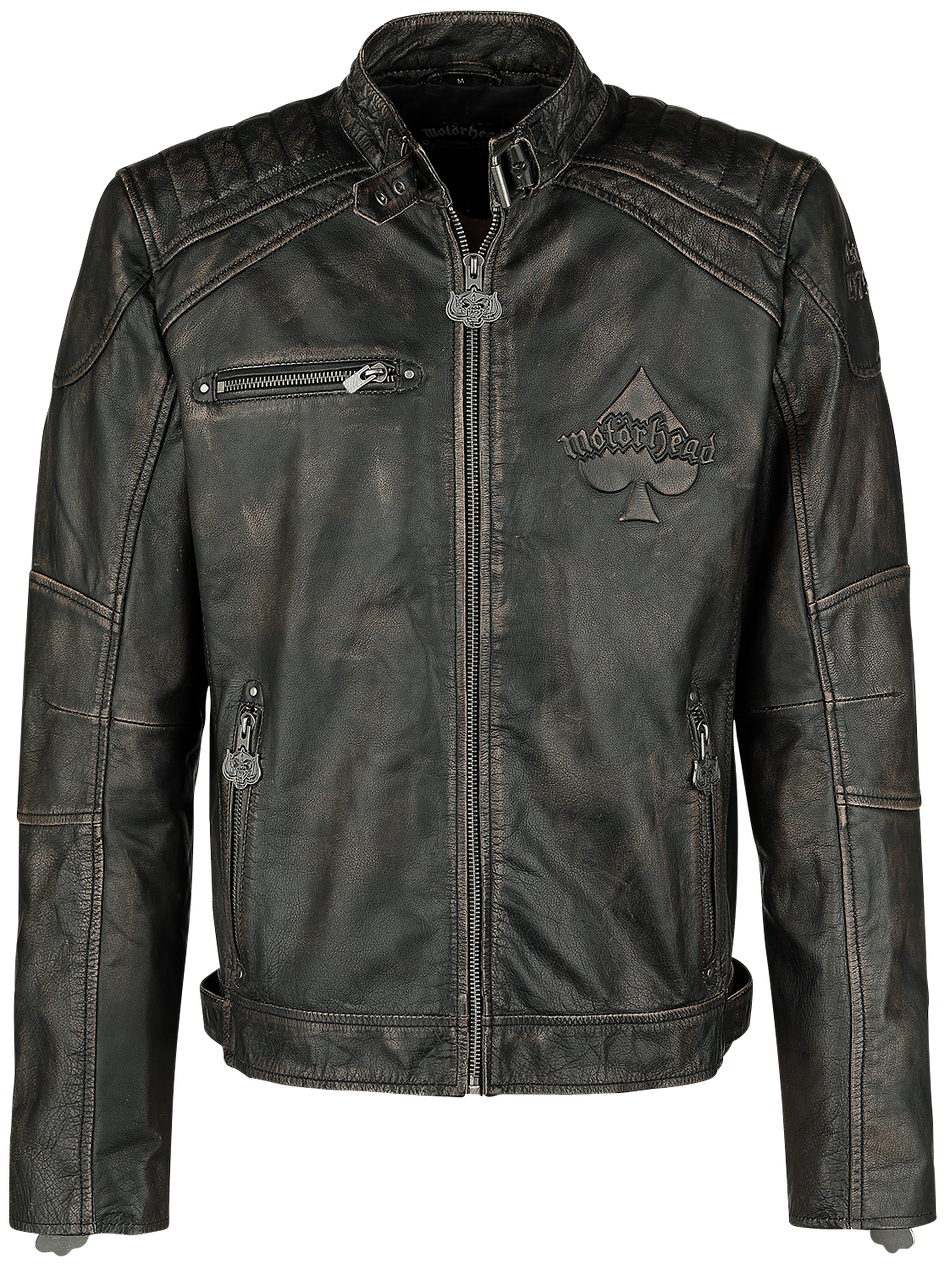 Veste en cuir  de Motörhead - England - M à 4XL - pour Homme - noir - Motörhead