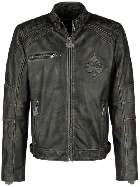 Veste en cuir  de Motörhead - England - M à 4XL - pour Homme - noir - Motörhead