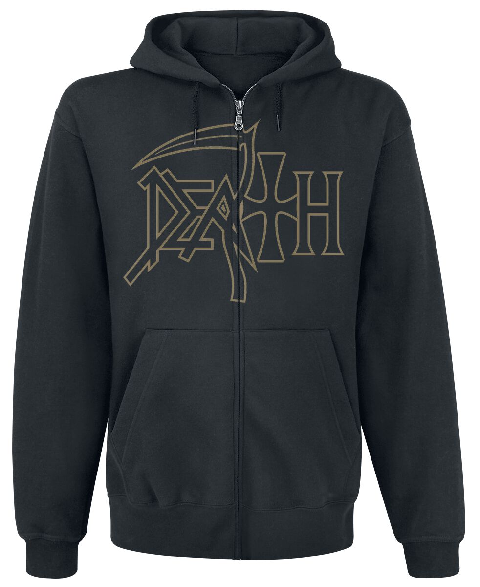 Sweat-shirt zippé à capuche  de Death - The Sound Of Perseverance - M à XXL - pour Homme - noir - Death