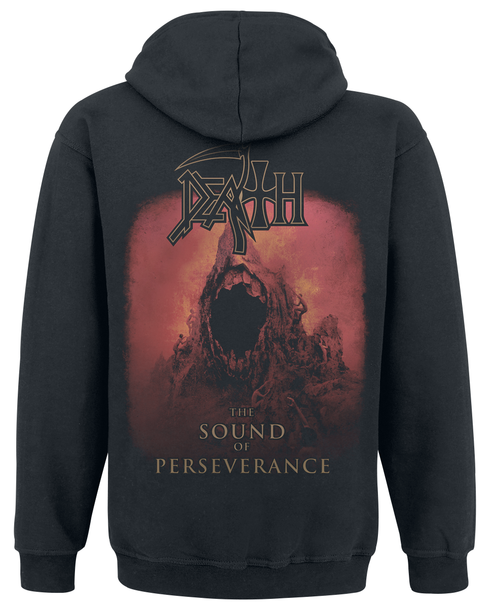 Sweat-shirt zippé à capuche  de Death - The Sound Of Perseverance - M à XXL - pour Homme - noir - Death - View 2