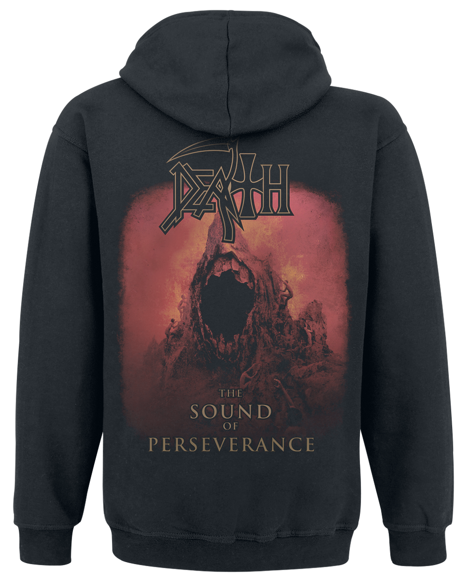 Sweat-shirt zippé à capuche  de Death - The Sound Of Perseverance - M à XXL - pour Homme - noir - Death - View 2