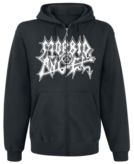 Sweat-shirt zippé à capuche  de Morbid Angel - Extreme Music - M à L - pour Homme - noir - Morbid Angel