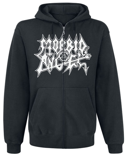 Sweat-shirt zippé à capuche  de Morbid Angel - Extreme Music - S à XXL - pour Homme - noir - Morbid Angel