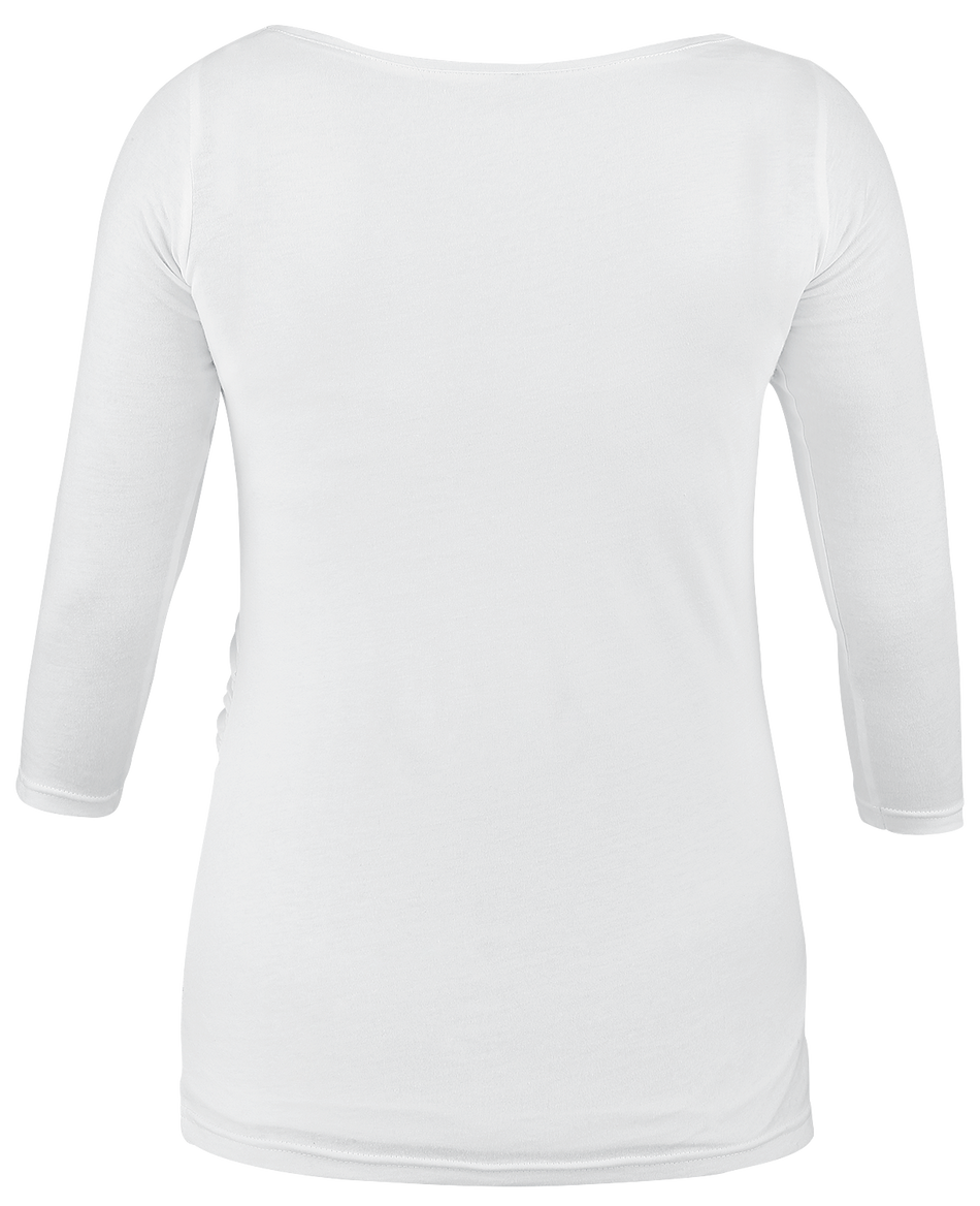 T-shirt manches longues Fun de Vêtements de maternité - Baby On Board Longsleeve - S à 3XL - pour Femme - blanc - Vêtements de maternité - View 2