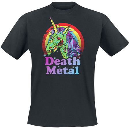 T-Shirt Manches courtes Unicorn de Funshirt - Death Metal - S à 3XL - pour Homme - noir - Funshirt