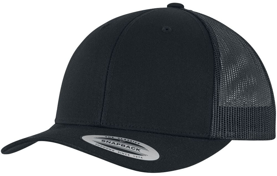 Casquette  de Flexfit - Retro Trucker - pour Unisexe - noir - Flexfit
