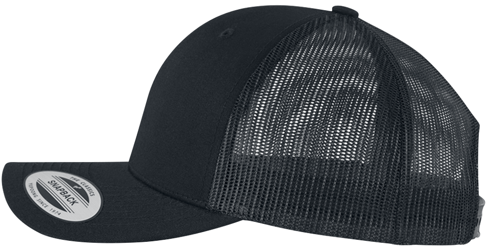 Casquette  de Flexfit - Retro Trucker - pour Unisexe - noir - Flexfit - View 2