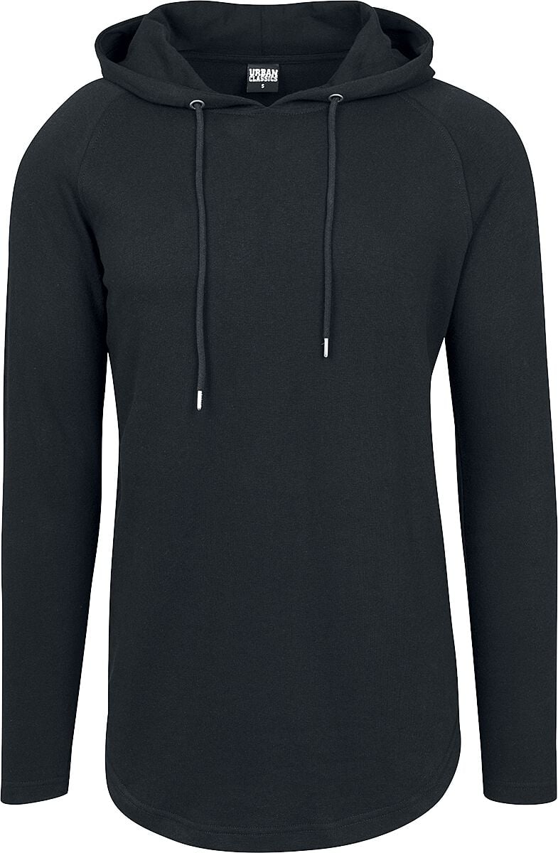 Sweat-shirt à capuche  de Urban Classics - Sweat long Terry - S à M - pour Homme - noir - Urban Classics