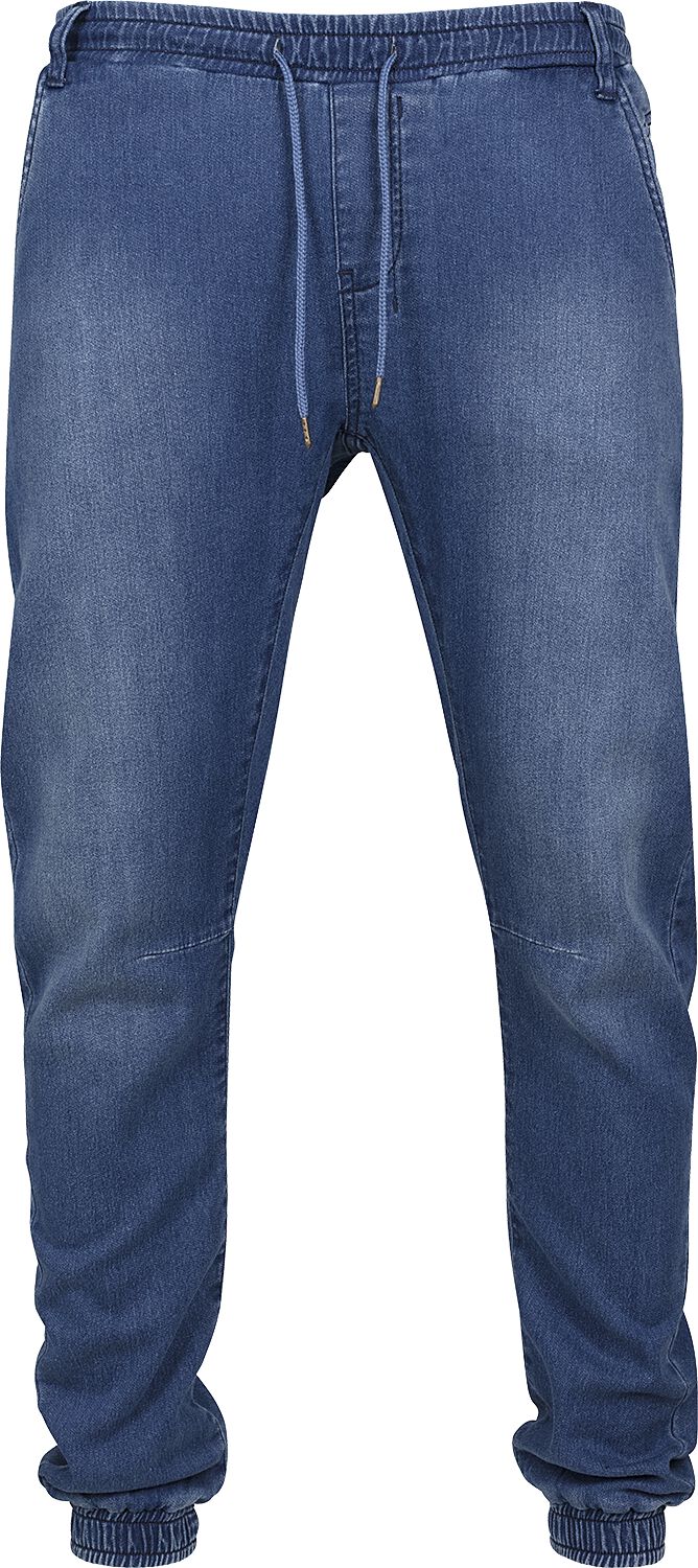 Bas de survêtement  de Urban Classics - Knitted Denim Joggpants - S à XXL - pour Homme - bleu - Urban Classics