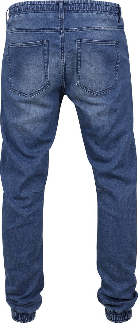Bas de survêtement  de Urban Classics - Knitted Denim Joggpants - S à XXL - pour Homme - bleu - Urban Classics - View 2