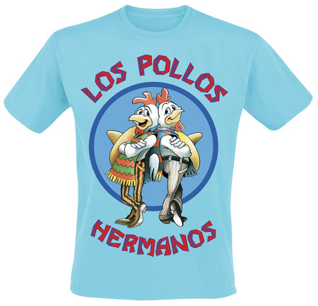 T-Shirt Manches courtes  de Breaking Bad - Los Pollos Hermanos - S à 4XL - pour Homme - bleu clair - Breaking Bad