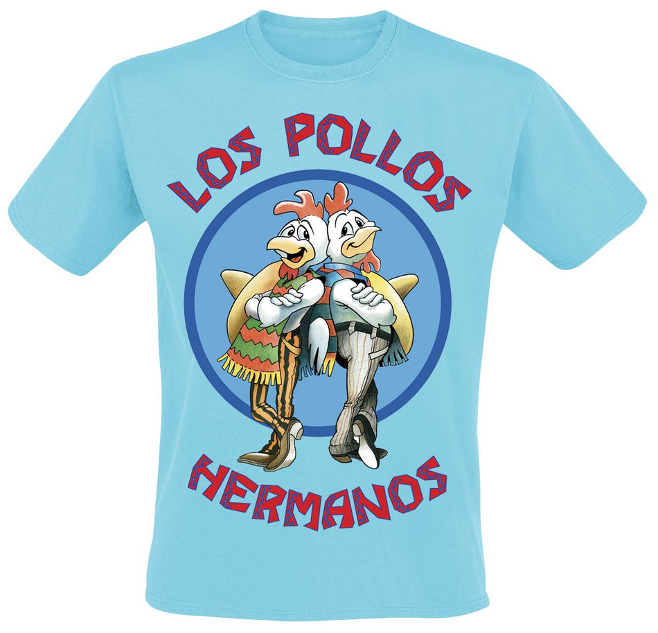 T-Shirt Manches courtes  de Breaking Bad - Los Pollos Hermanos - S à 4XL - pour Homme - bleu clair - Breaking Bad