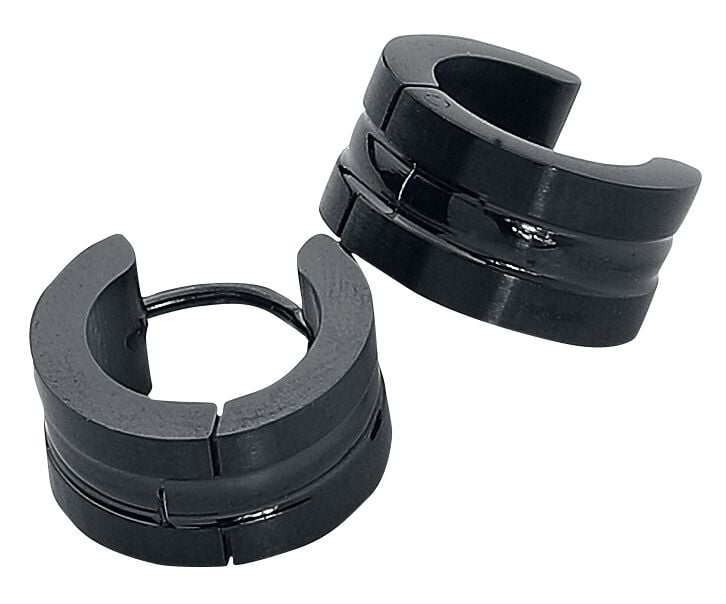 Boucles d'oreilles  de etNox - Basic - pour Unisexe - noir - etNox