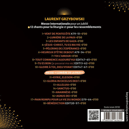 Lumière de la paix - Front Cover