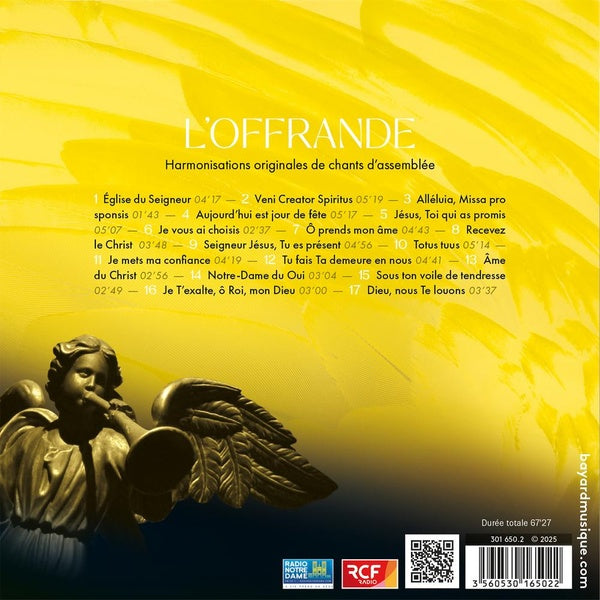 L’offrande, Volume 1 : Harmonisations originales de chants d’assemblée - Front Cover