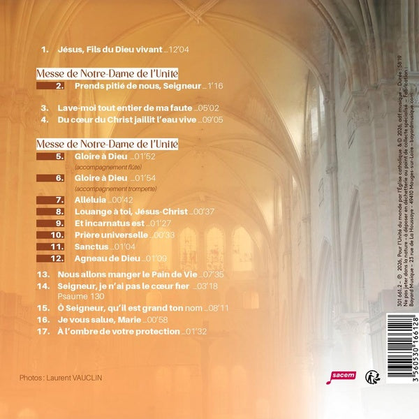 Messe de Notre-Dame de l'Unité - Front Cover