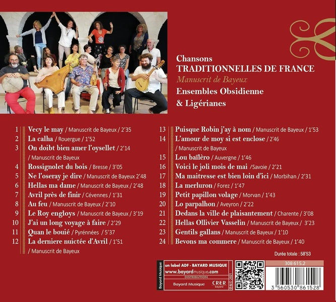 Chansons traditionnelles de France - Manuscrit de Bayeux - Front Cover