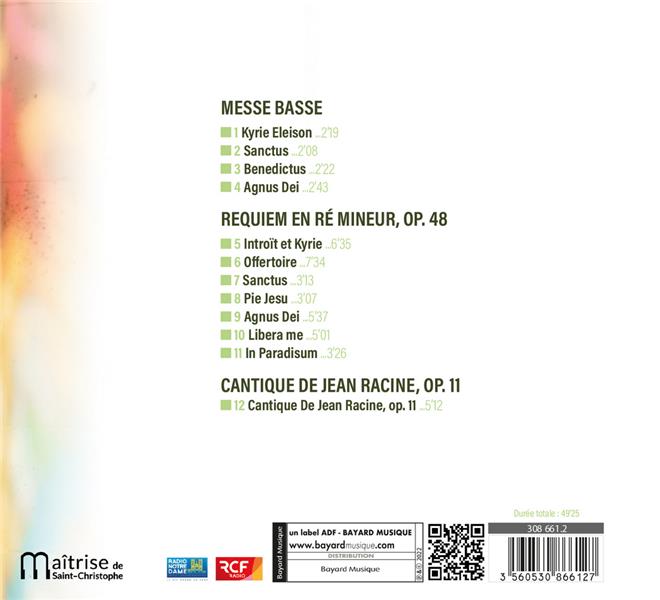 Requiem De Gabriel Fauré - Front Cover