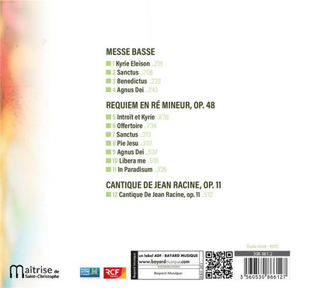 Requiem De Gabriel Fauré - Front Cover