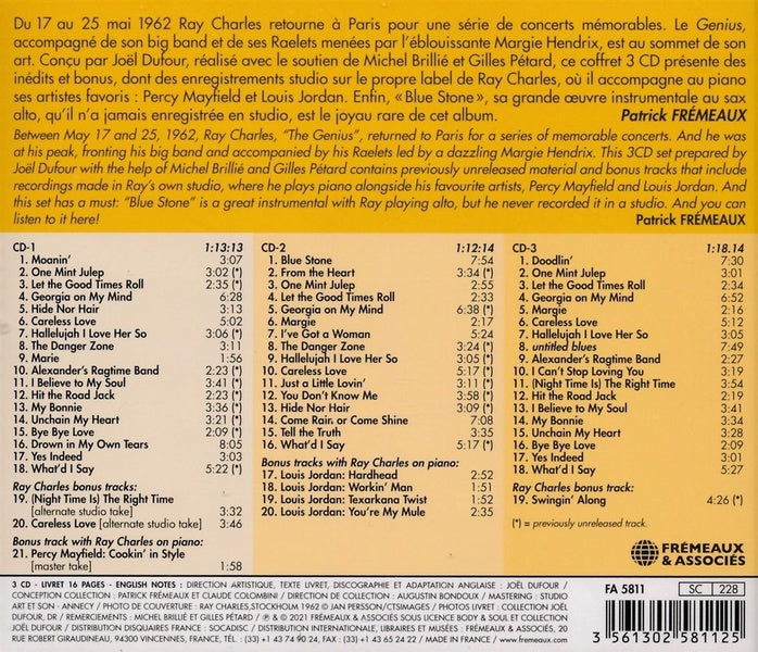 Live At The Olympia In Paris 1962 - Front Cover