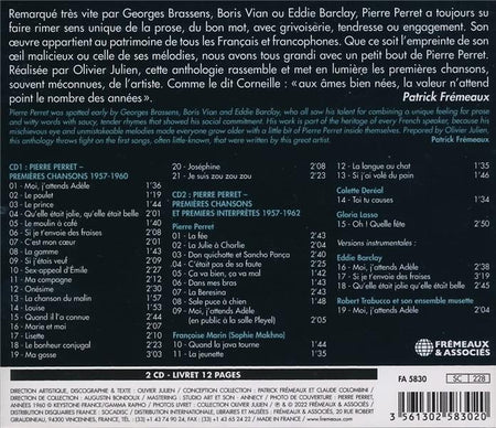 Les Premières Chansons 1957-1962 - Front Cover