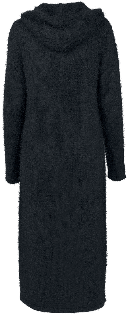 Gilets & Ponchos  de Urban Classics - Ladies Hooded Feather Cardigan - XS à XL - pour Femme - noir - Urban Classics - View 2