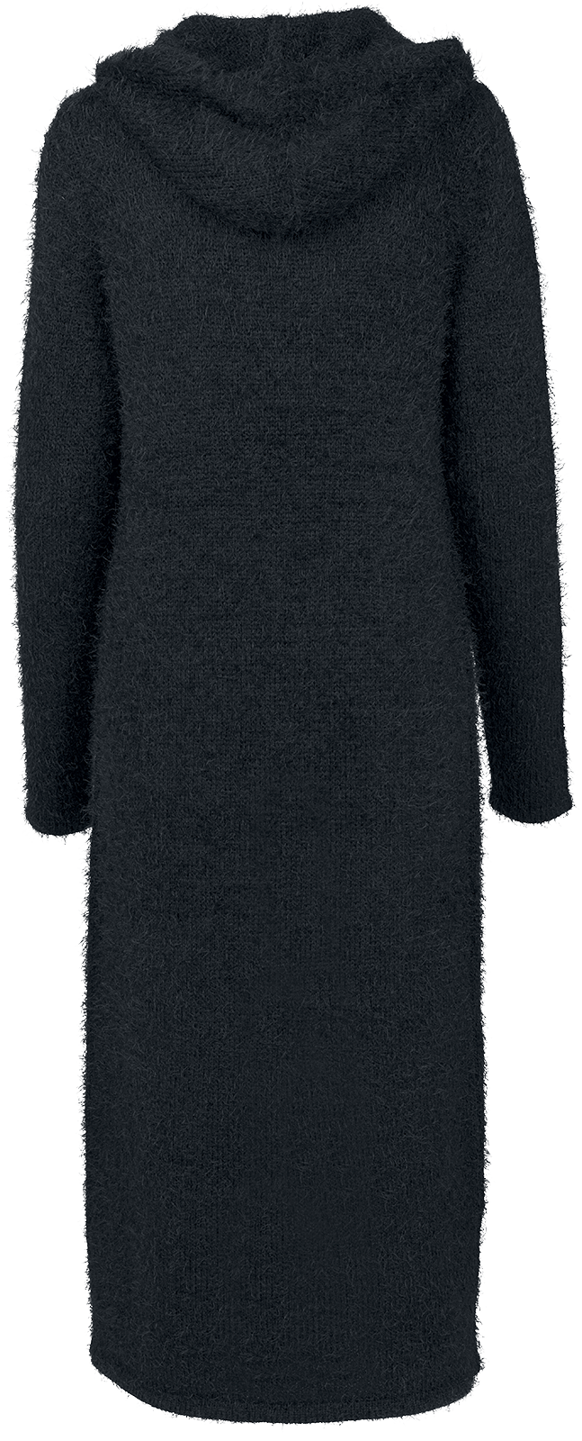 Gilets & Ponchos  de Urban Classics - Ladies Hooded Feather Cardigan - XS à XL - pour Femme - noir - Urban Classics - View 2