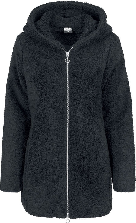 Veste mi-saison  de Urban Classics - Veste Femme Sherpa - XS à XL - pour Femme - noir - Urban Classics