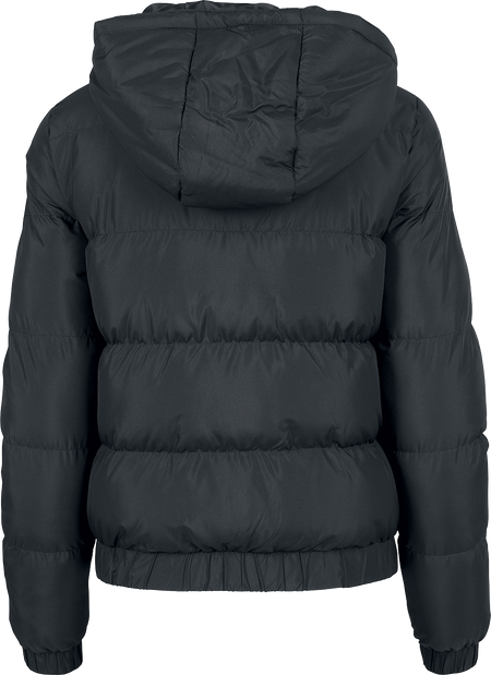 Veste mi-saison  de Urban Classics - Ladies Hooded Puffer Jacket - S à L - pour Femme - noir - Urban Classics - View 2