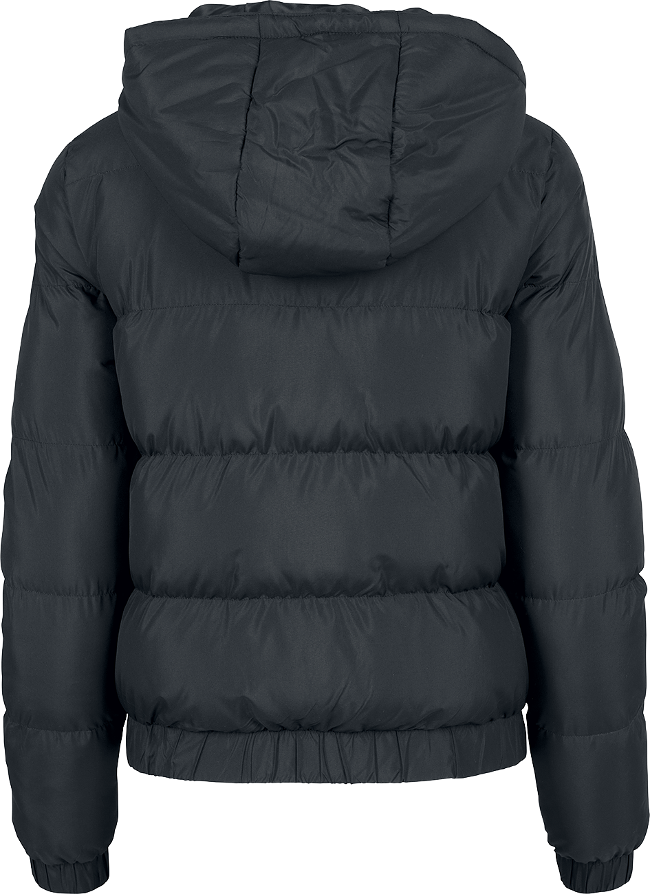 Veste mi-saison  de Urban Classics - Ladies Hooded Puffer Jacket - L - pour Femme - noir - Urban Classics - View 2
