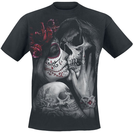 T-Shirt Manches courtes Gothic de Spiral - Dead Kiss - S à 4XL - pour Homme - noir - Spiral