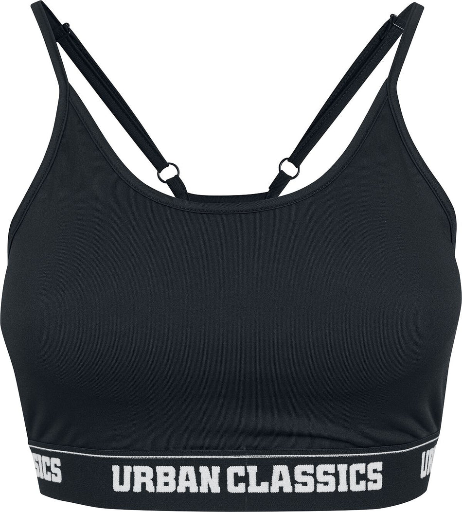 Bustier  de Urban Classics - Soutien-Gorge De Sport - XS à M - pour Femme - noir - Urban Classics