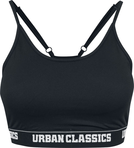 Bustier  de Urban Classics - Soutien-Gorge De Sport - XS à L - pour Femme - noir - Urban Classics