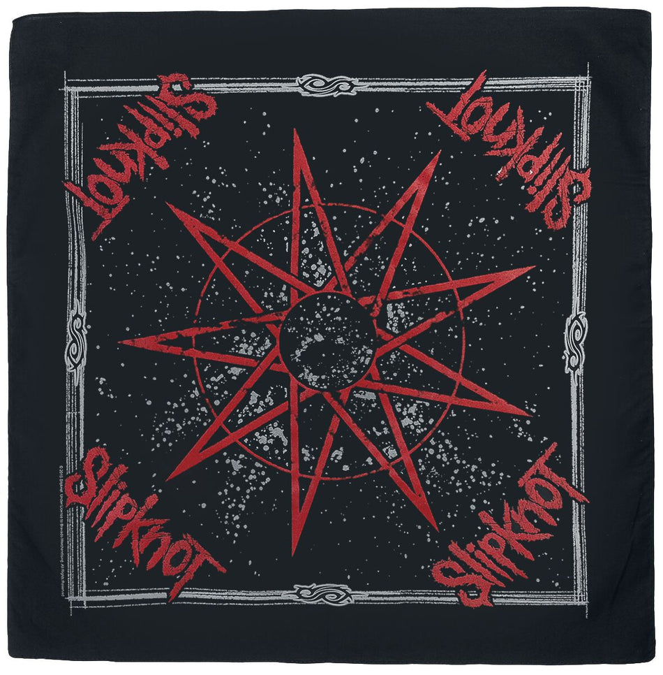 Bandana  de Slipknot - Nine Pointed Star - Bandana - pour Unisexe - multicolore - Slipknot