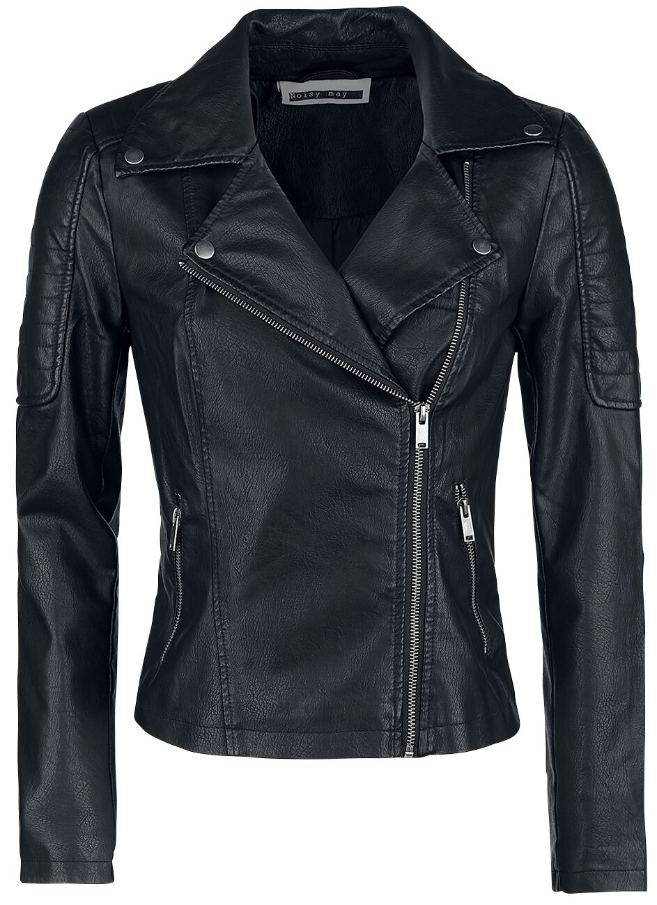 Veste en imitation cuir  de Noisy May - Veste Rebel PU - XS à XXL - pour Femme - noir - Noisy May