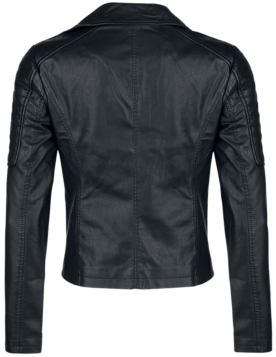 Veste en imitation cuir  de Noisy May - Veste Rebel PU - XS à M - pour Femme - noir - Noisy May - View 2