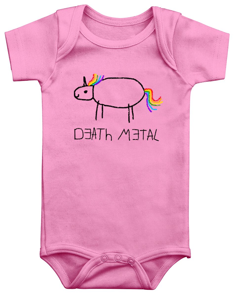 Body Unicorn de Death Metal - Enfants - Death Metal - 62/68 à 86/92 - pour filles & garçonse - rose clair - Death Metal
