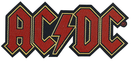 Patch  de AC/DC - Logo Cut-Out - pour Indifférent - rouge/noir - AC/DC
