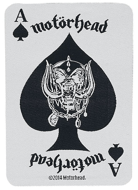 Patch  de Motörhead - Ace Of Spades Card - pour Unisexe - blanc/noir - Motörhead