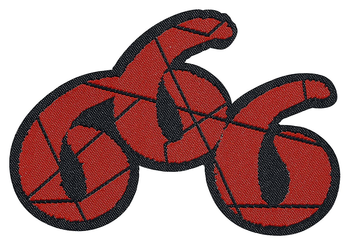 Patch Gothic de 666 - Cut-Out - pour Unisexe - noir/rouge - 666