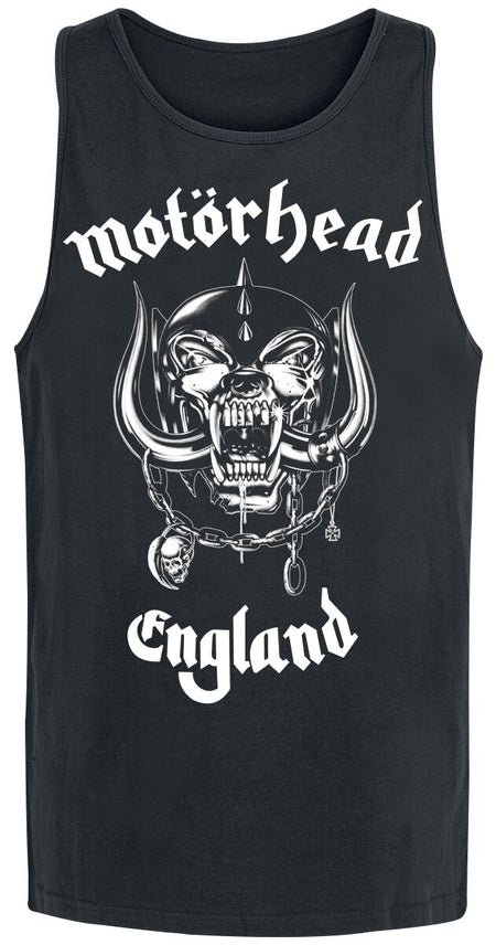 Débardeur  de Motörhead - England - S à XXL - pour Homme - noir - Motörhead