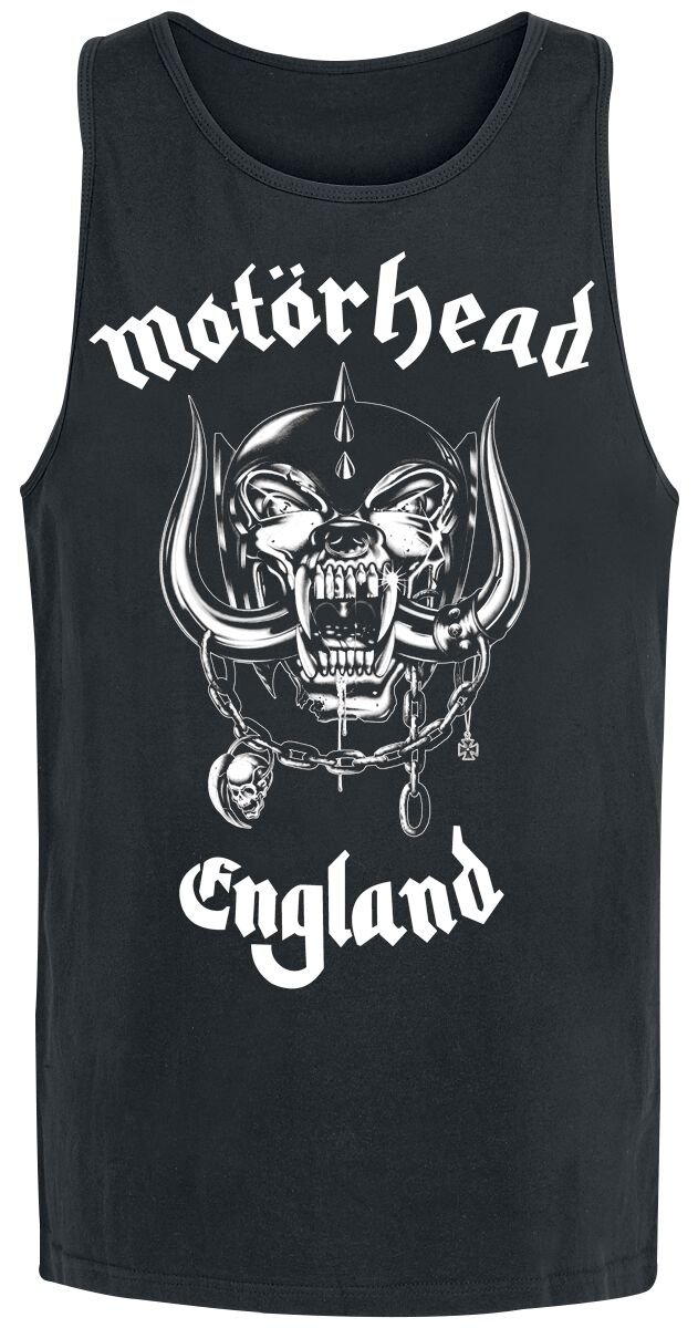 Débardeur  de Motörhead - England - S à XXL - pour Homme - noir - Motörhead